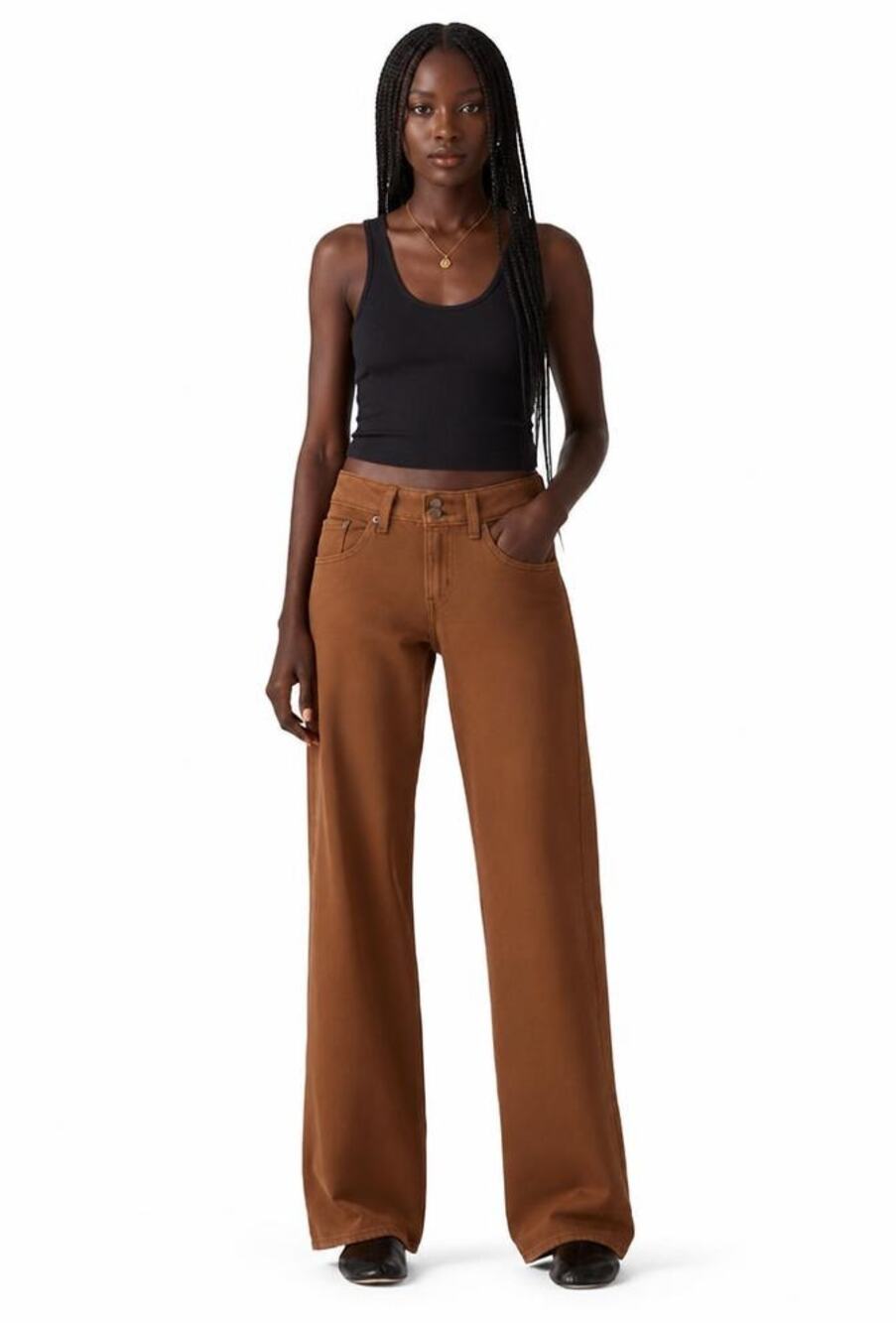 Levi's Superlow Jeans Womens Washed Bison Non-Stretch Low Rise Size 26 NWT